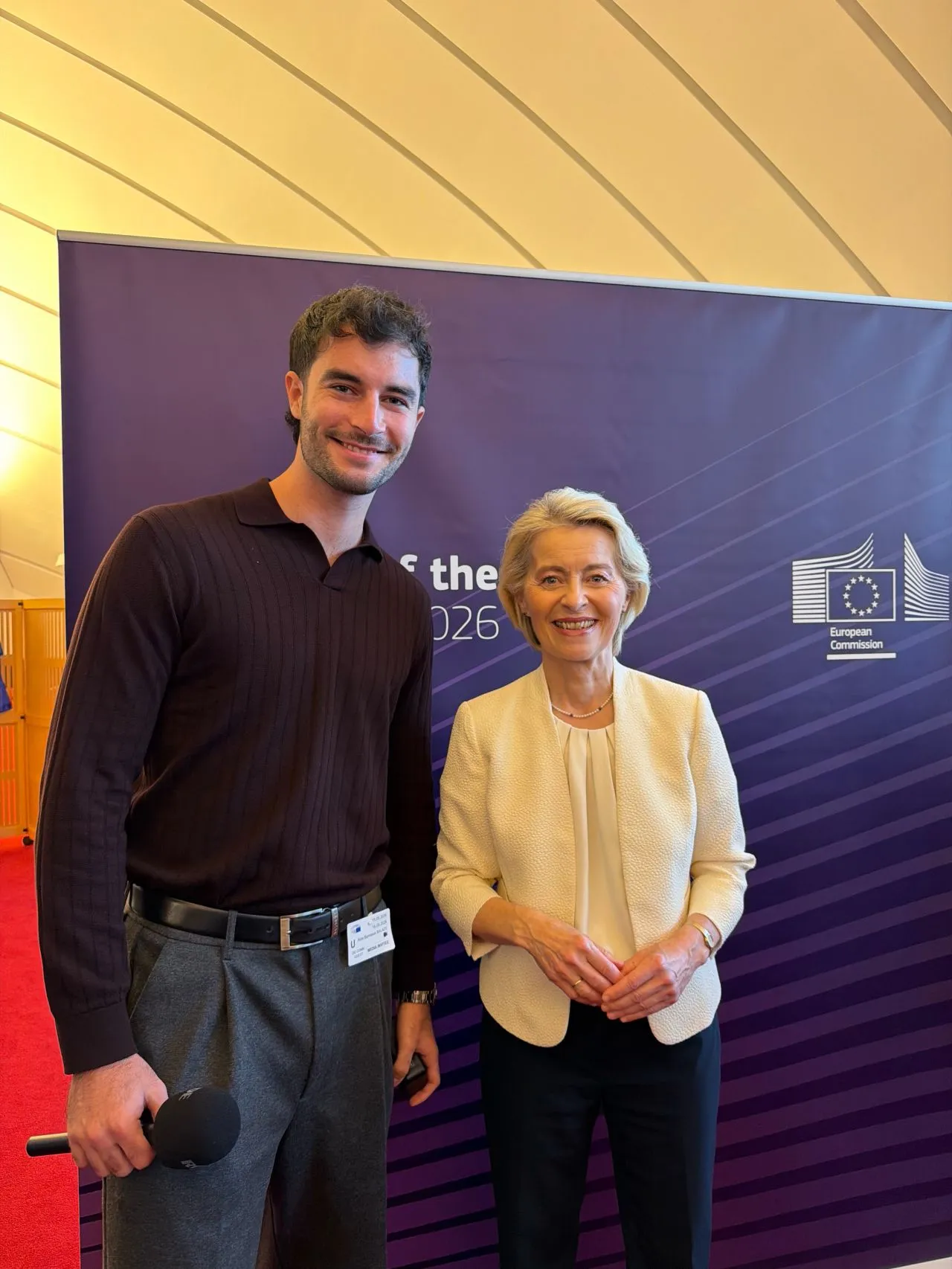 dr. Áron Balázs and Ursula von der Leyen, President of the European Commission, in Strasbourg